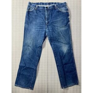 Bulwark Protective Apparel Jeans Mens 38x37 Blue Denim Medium Wash Straight Leg